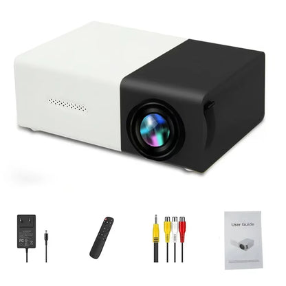 YG300 PRO Mini HD Outdoor Projector Home Theater Projector Mini Portable YG300 LED Children'S Projector Mobile Video Project