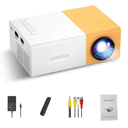 YG300 PRO Mini HD Outdoor Projector Home Theater Projector Mini Portable YG300 LED Children'S Projector Mobile Video Project