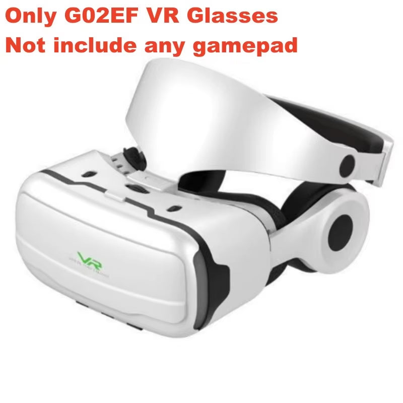 G02EF Virtual Reality VR Glasses IMAX HD 3D Glasses Google Cardboard Box Stereo VR Headset for IOS Android Phone,Support Gamepad