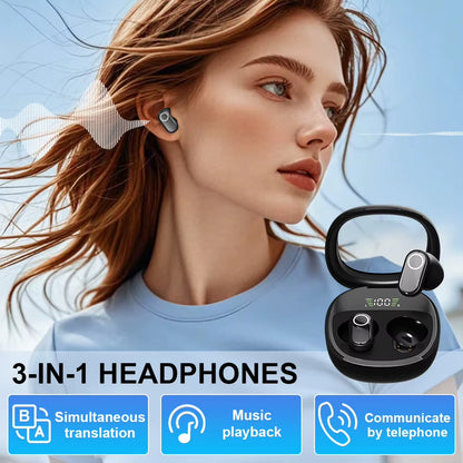 M86 Language Translator Earbuds Smart 144 Languages High Accuracy Wireless BT5.4 TWS Hifi Stereo Earphone Real Time Translator